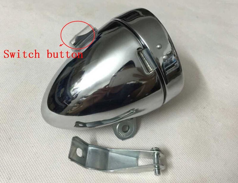 GOODKSSOP Bright 6 LED Metal Shell Front Light for Bicycle Headlight Retro Bike Head Lamp Classical Vintage Night Riding Safety Cycling Fog Light Headlamp with Bracket - Image 3